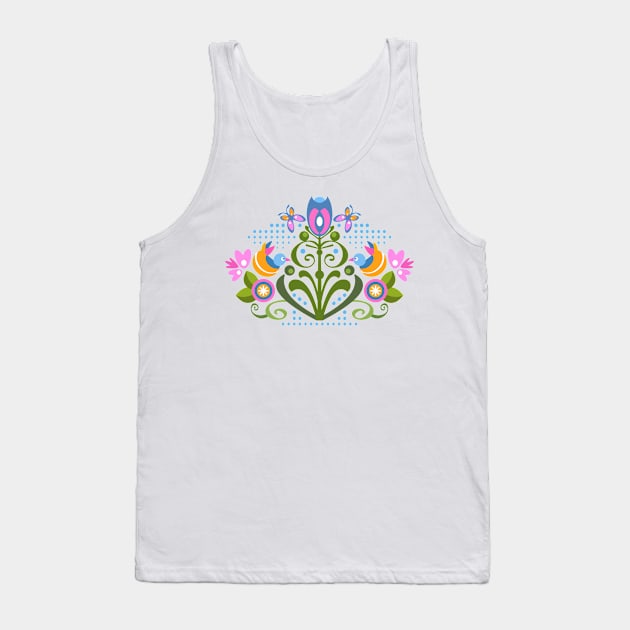 Folk Art Tank Top by AdrianaStore